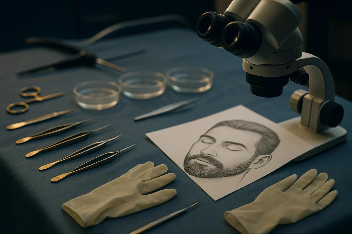 Fine instruments for facial graft placement