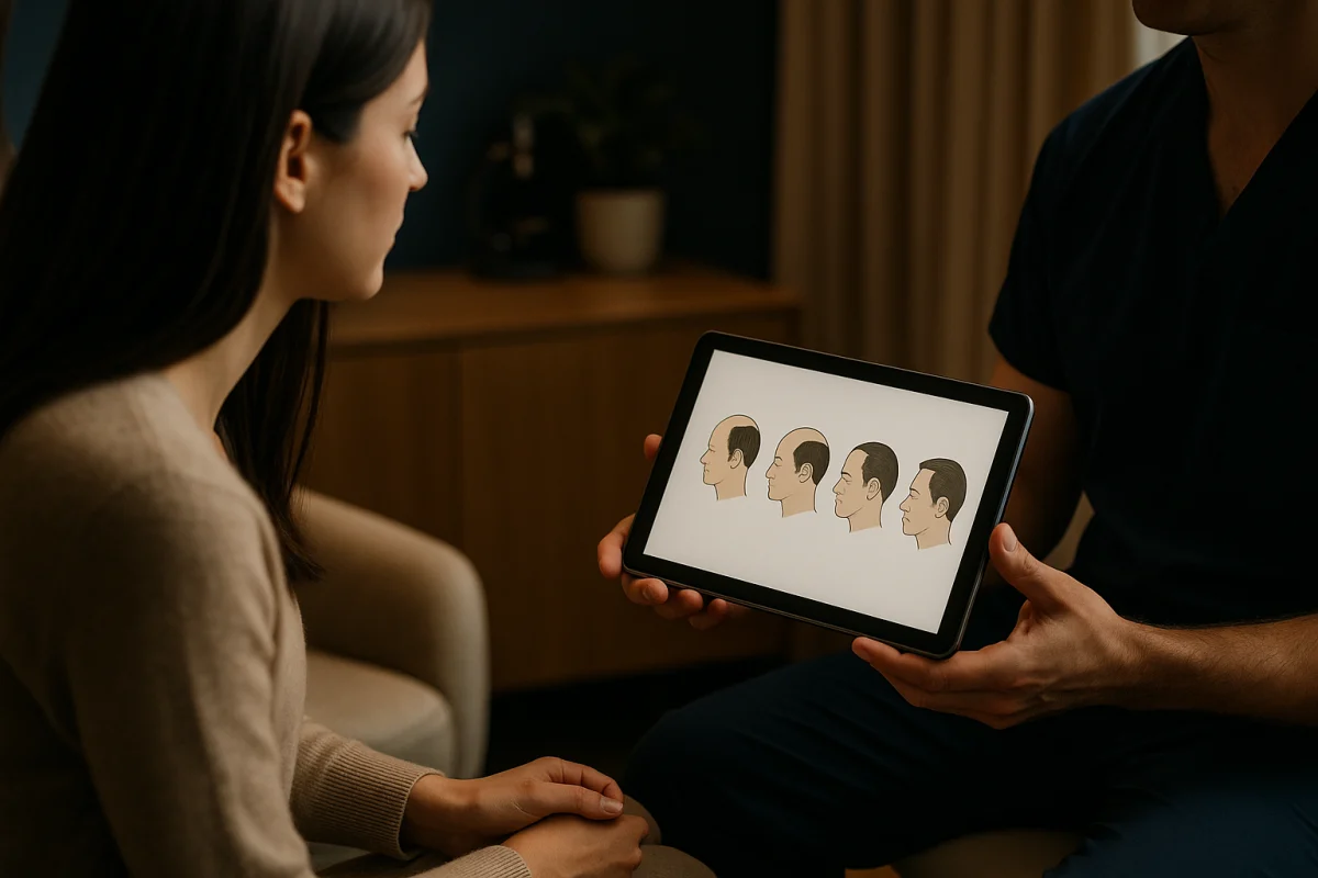 Consultation about hair transplant timing