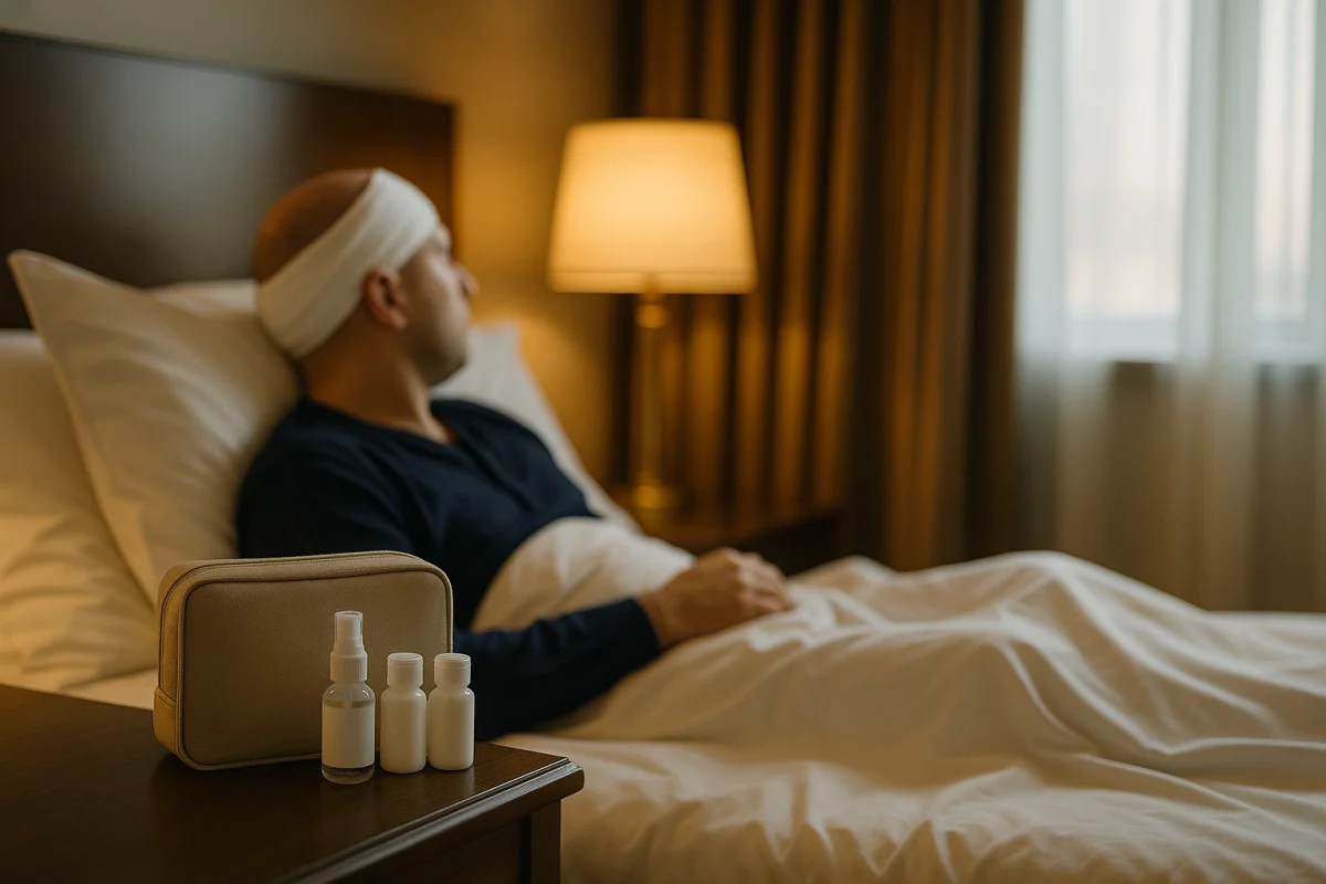 Gentle aftercare during eyebrow healing