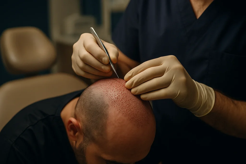 Hair Implantation Surgery: How Follicular Grafts Are Placed