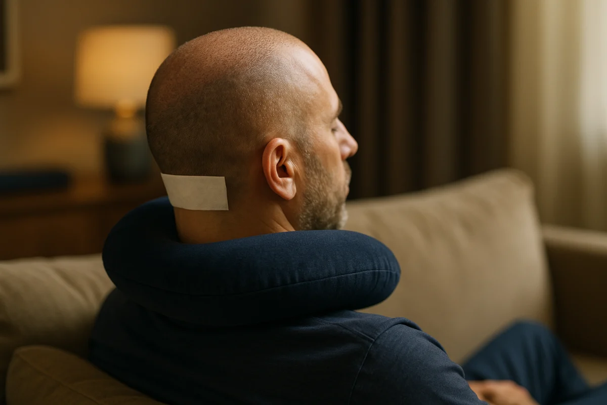 Early recovery after hair transplant procedure