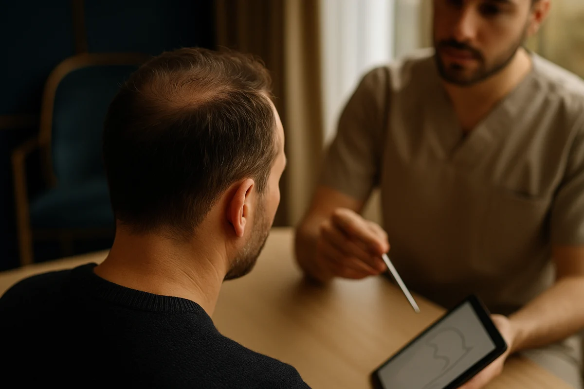 Consultation for a natural hairline design