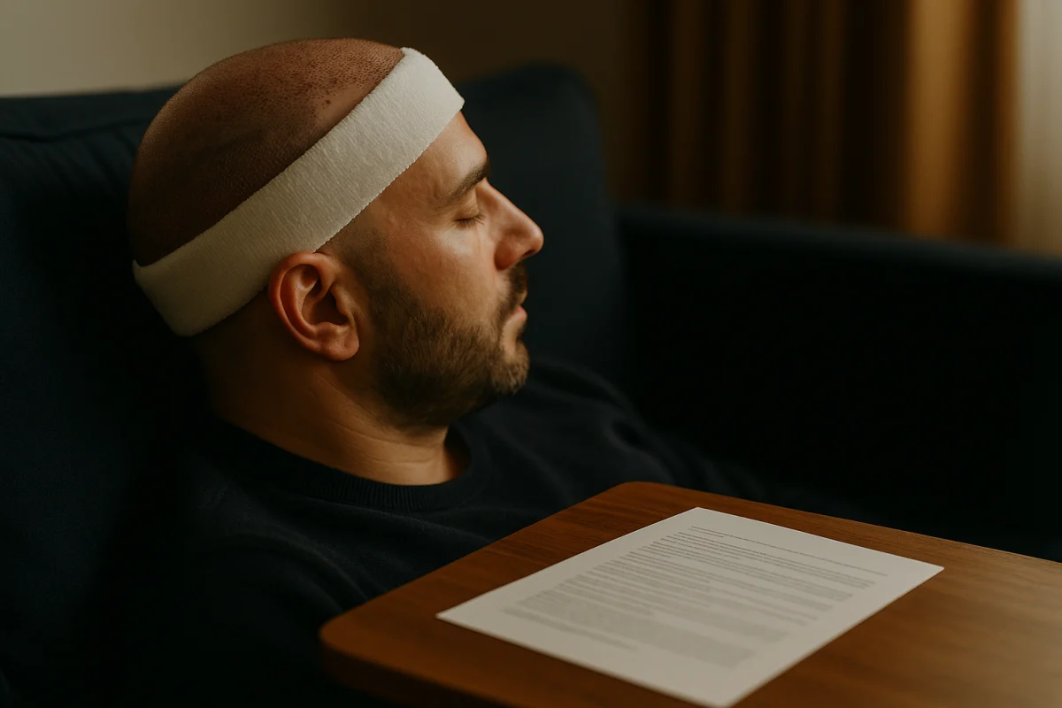 Early recovery after forehead surgery
