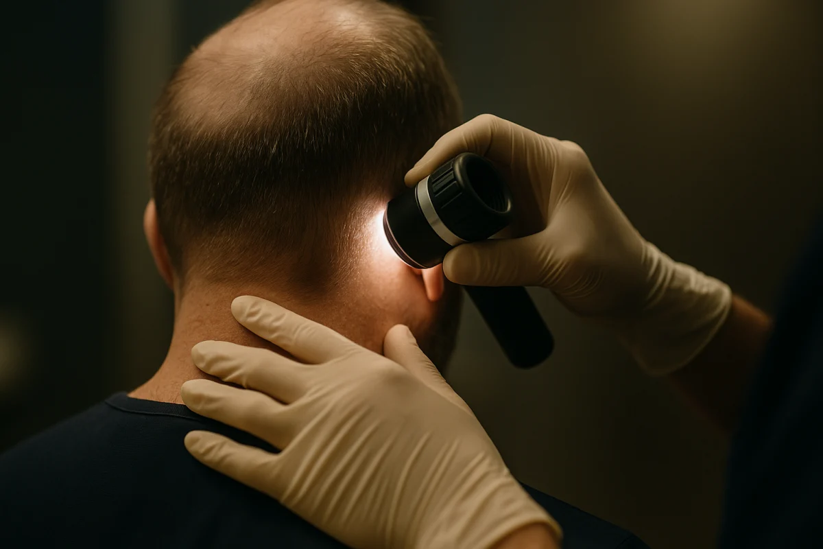 Trichoscopic assessment of hair transplant donor area