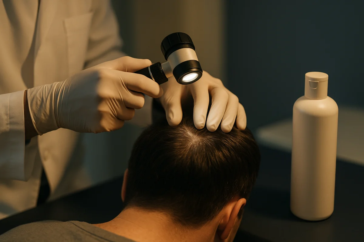 Scalp assessment before hair transplantation