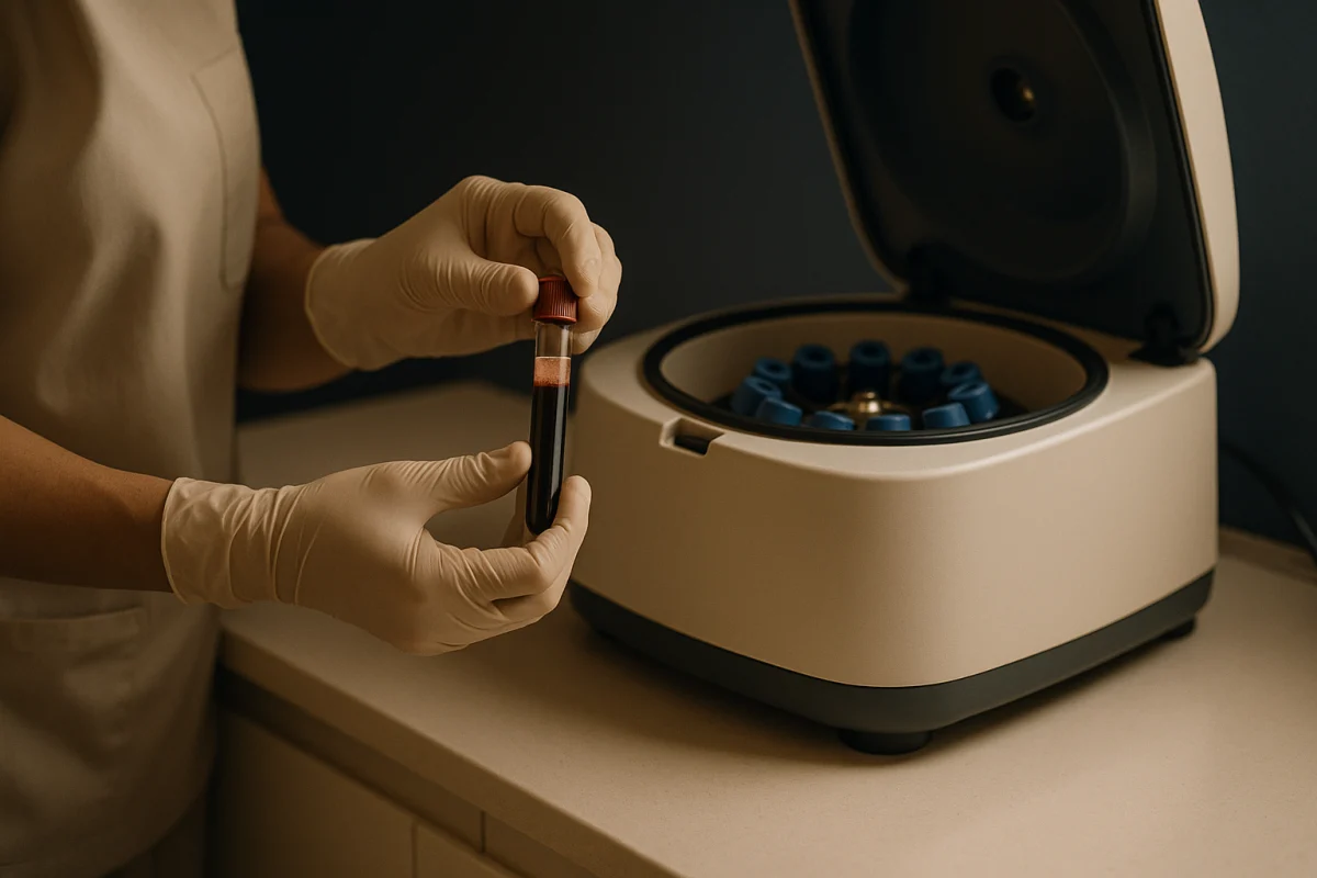 PRP blood sample preparation