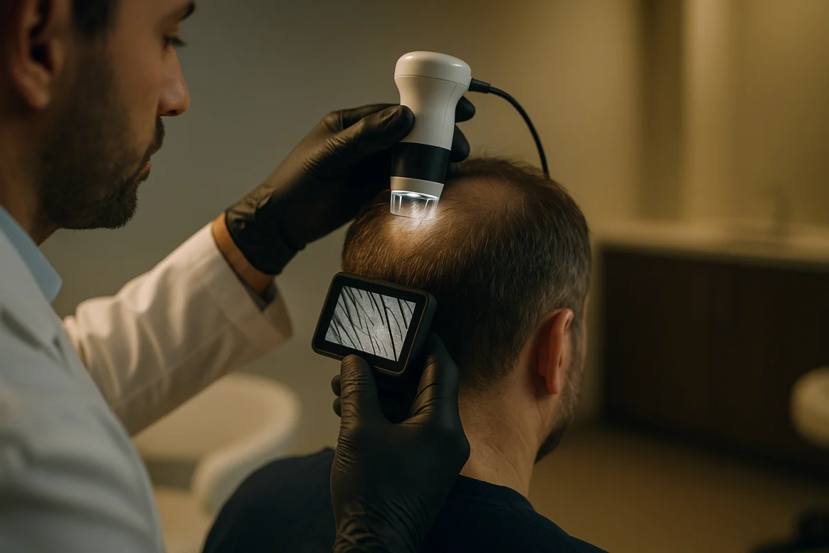 Trichoscopy assessment of scalp hair density