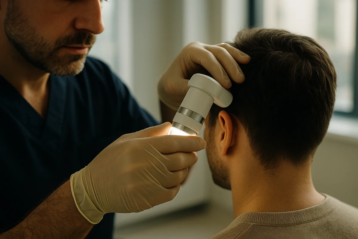 Trichoscopic scalp review after hair transplant