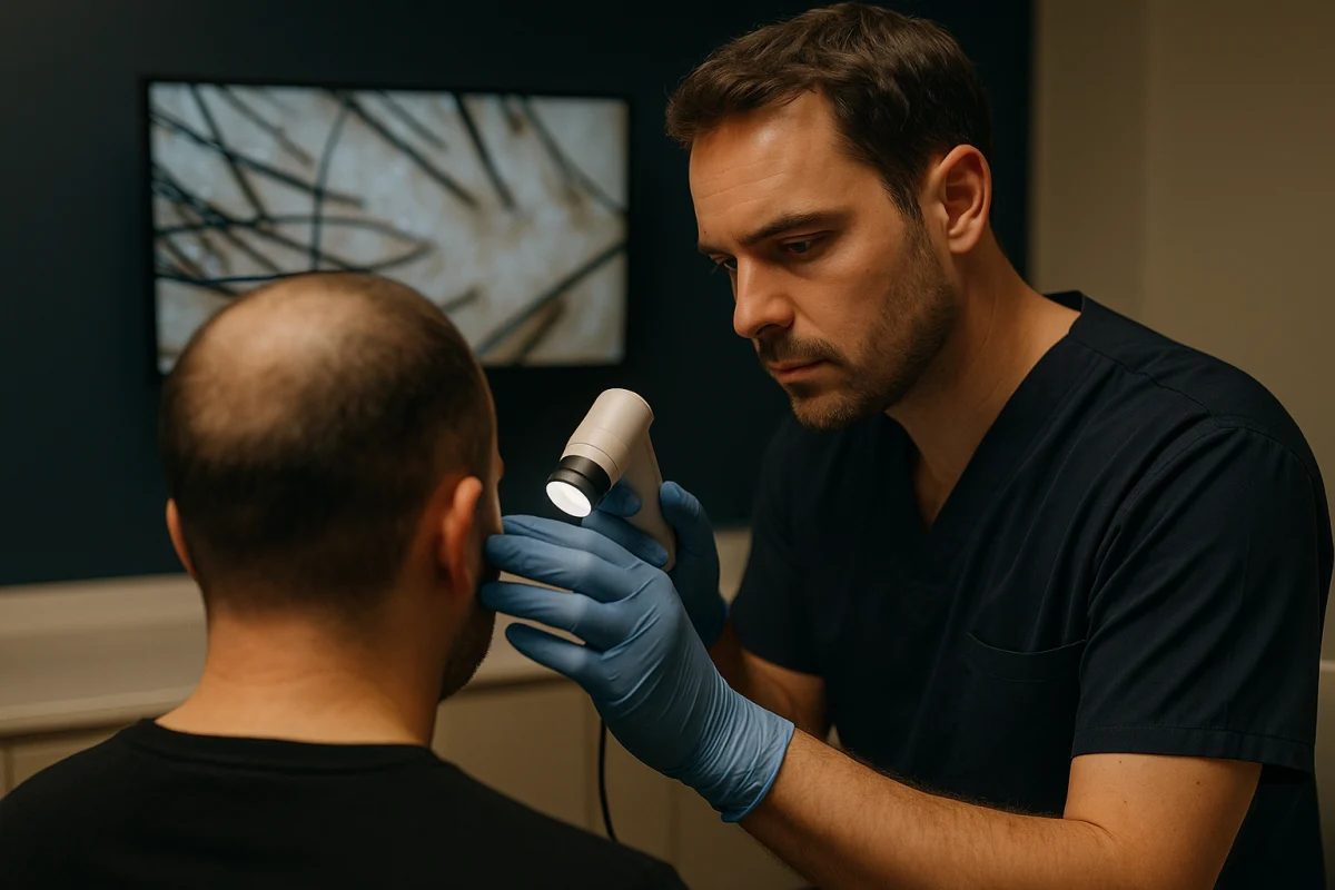 Trichoscopic assessment of hair transplant donor area