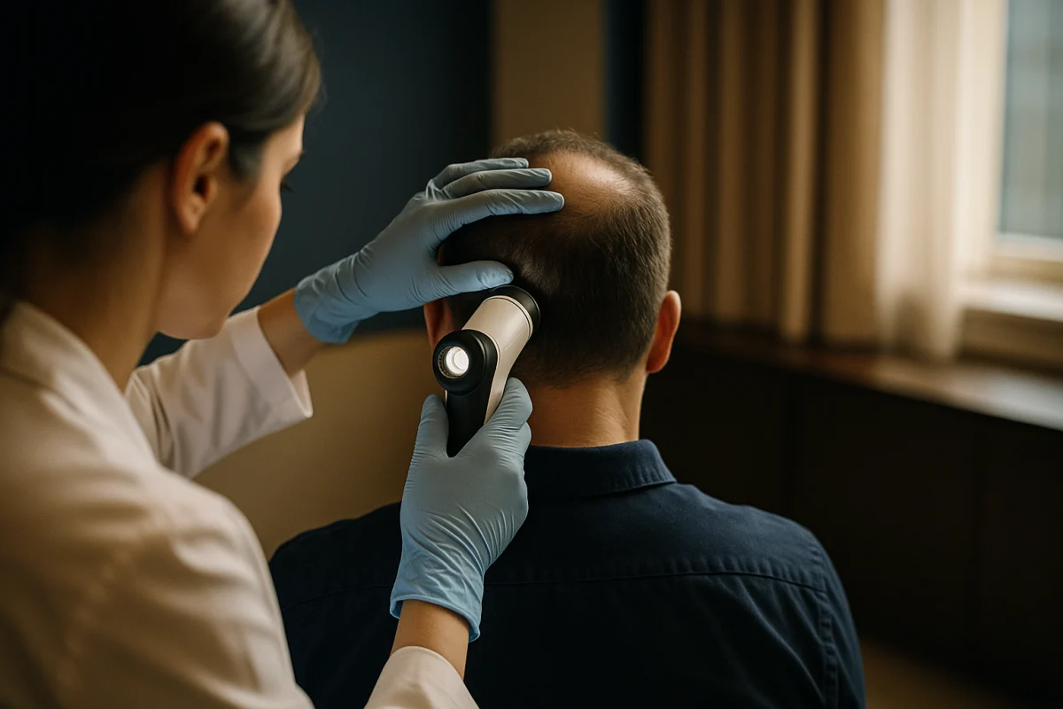 Trichoscopic assessment of scalp donor hair