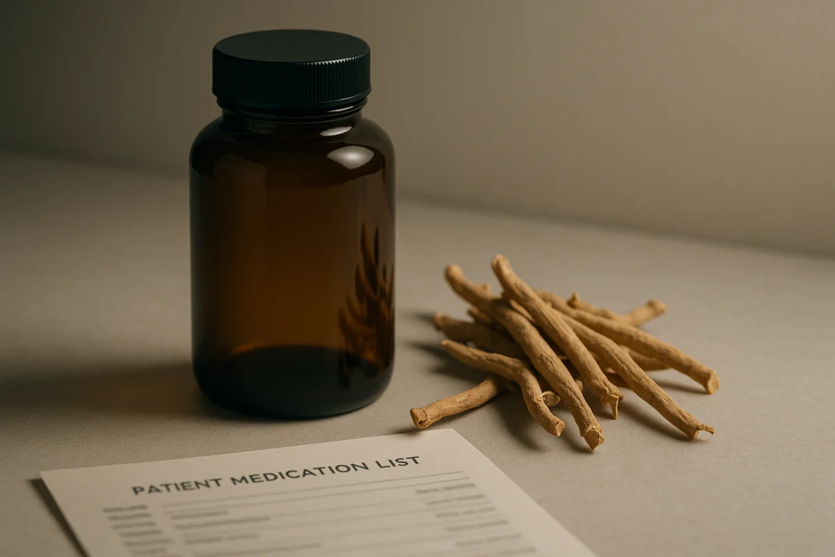 Ashwagandha supplement discussed with medicines