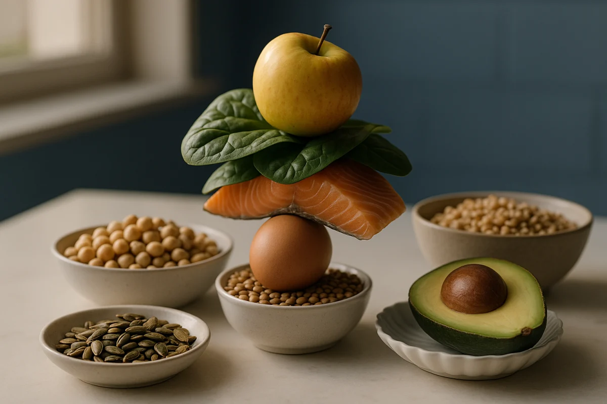 Balanced foods for healthy hair support