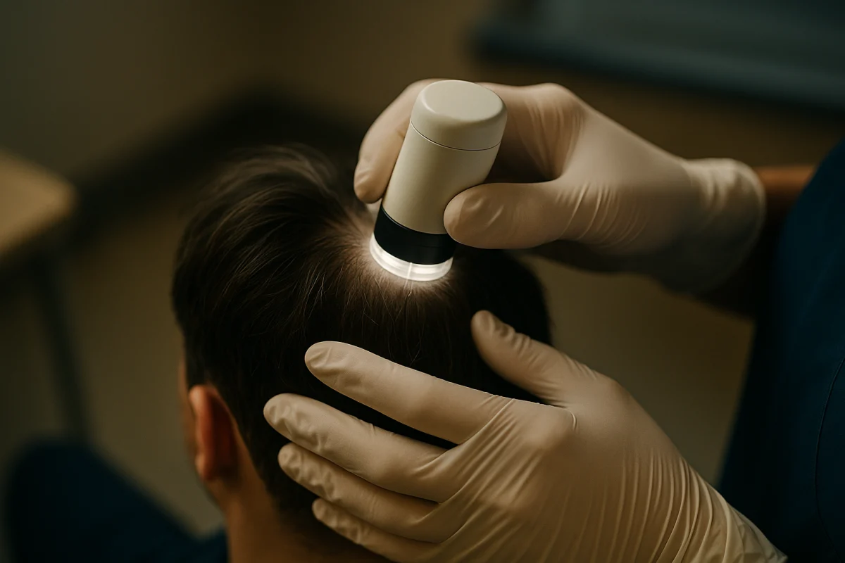 Trichoscopy assessment of scalp hair density