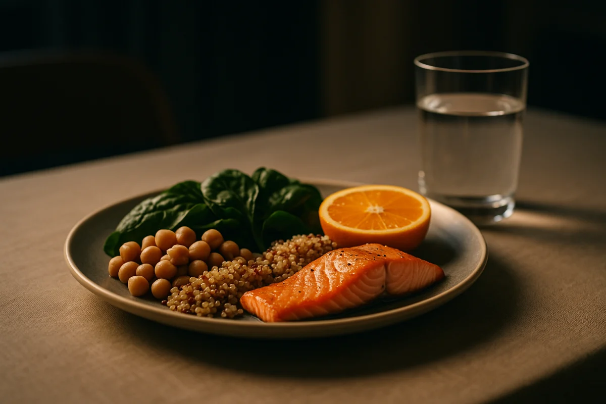 Balanced meal supporting general nutritional health