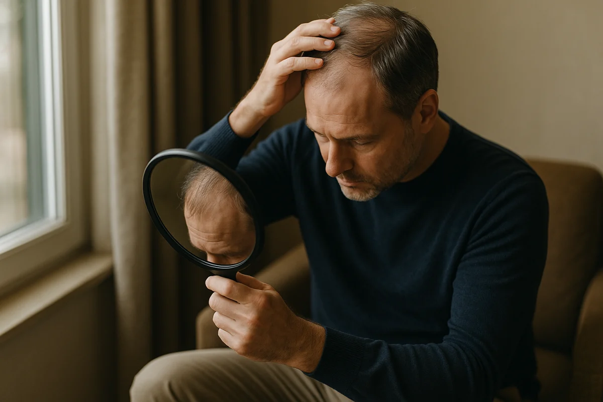Patient monitoring diffuse hair shedding