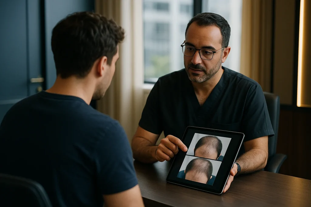 If Your Dad Is Balding: What It Means for Transplant Planning