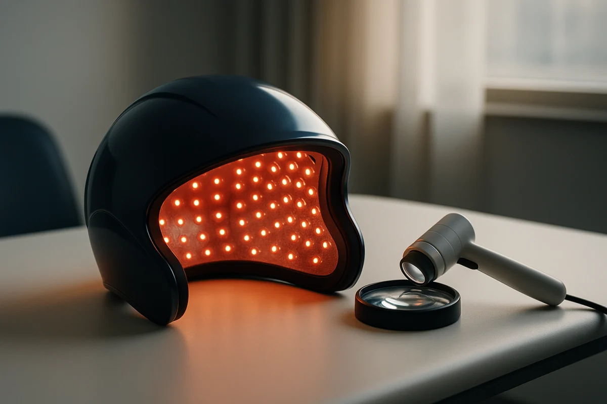Red light therapy device in clinic