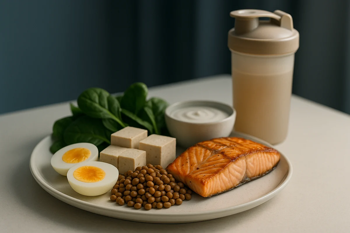 Balanced protein foods for hair health