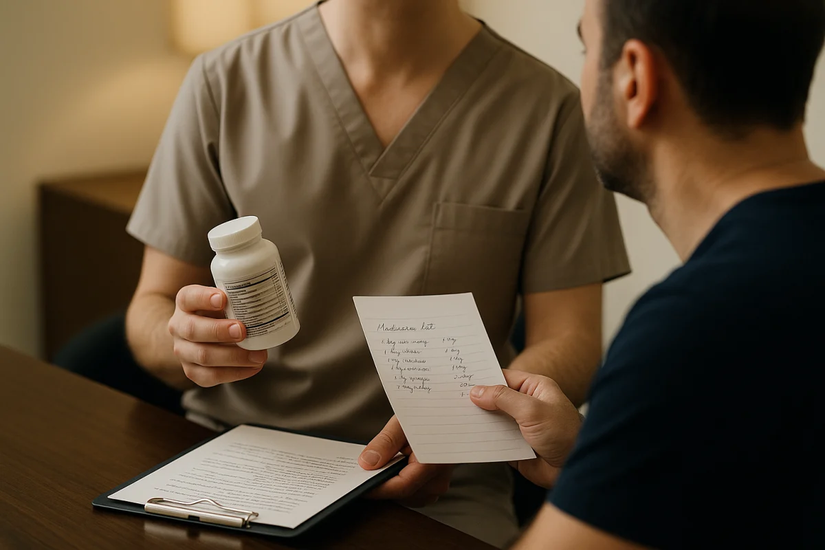 Reviewing supplements before hair transplant