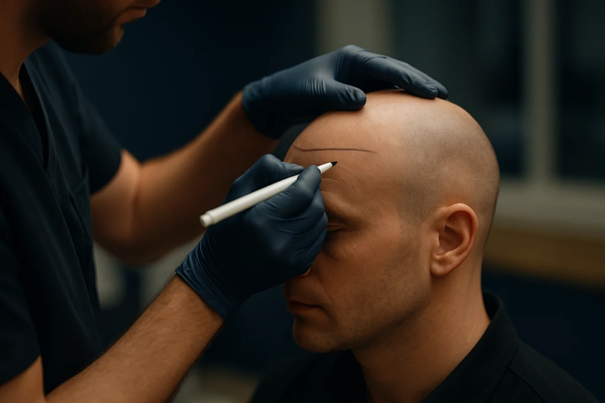 Scalp assessment before hair transplant surgery