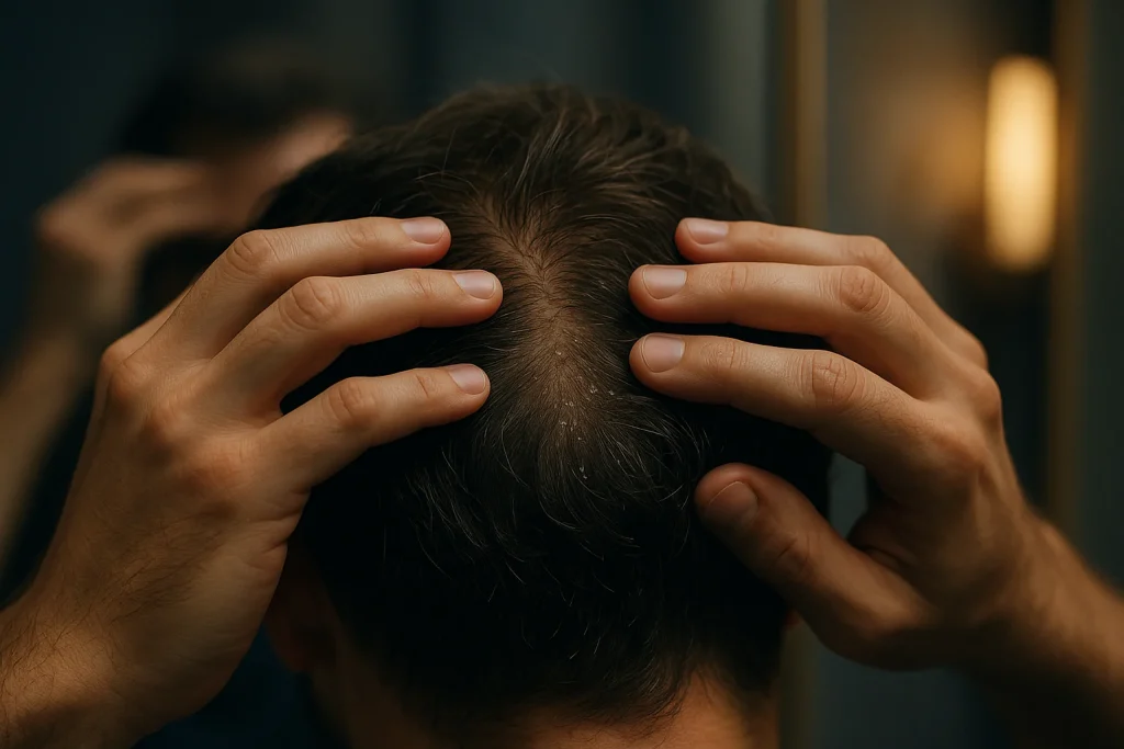 Scalp Scratching, Hair Loss, and Transplant Preparation