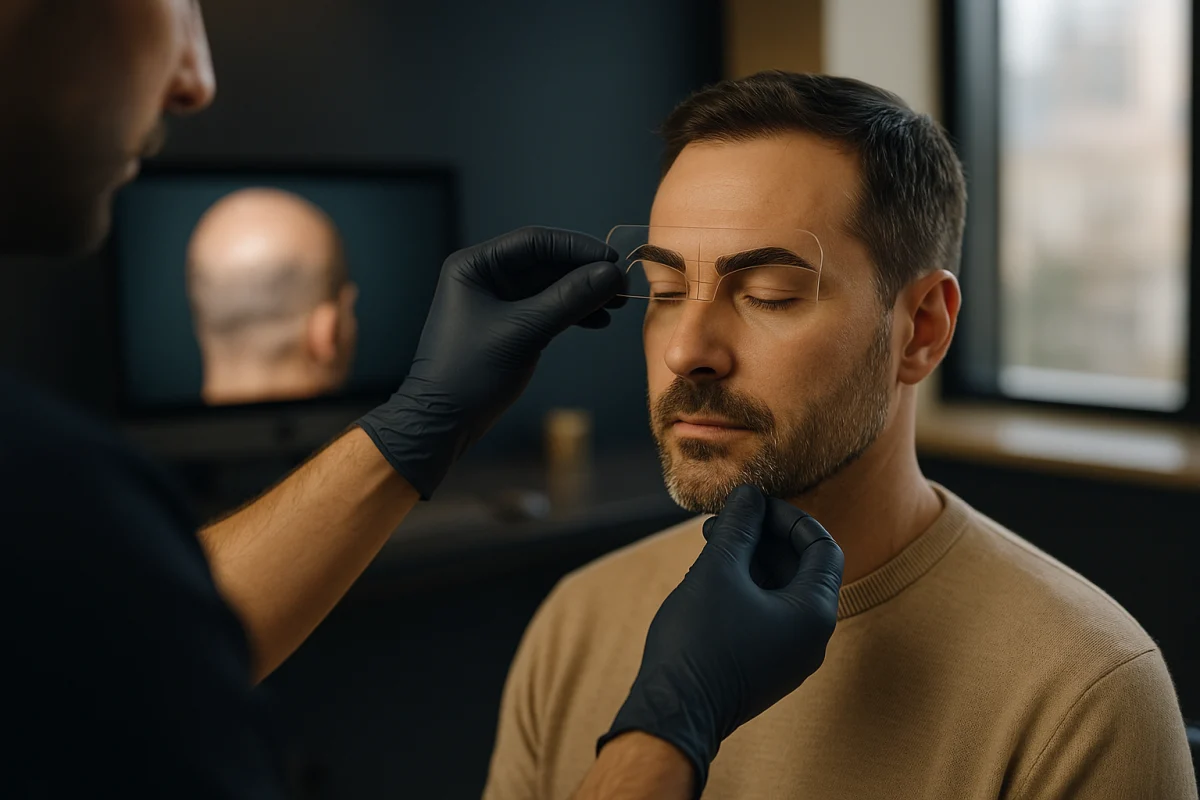 Eyebrow transplant design consultation