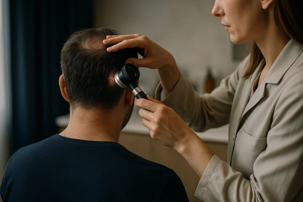 Alopecia With a Red Scalp: When Transplant Must Wait