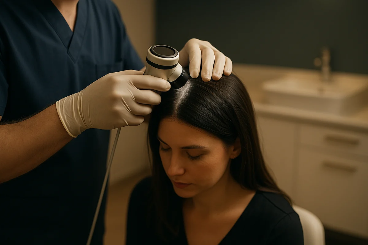 Trichoscopy assessment of female scalp thinning