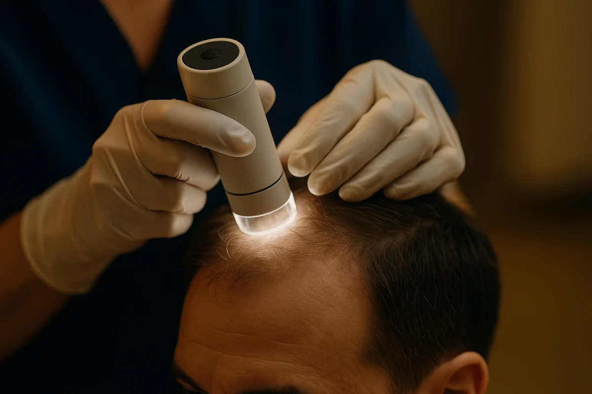 Trichoscopy assessment of scalp hair density