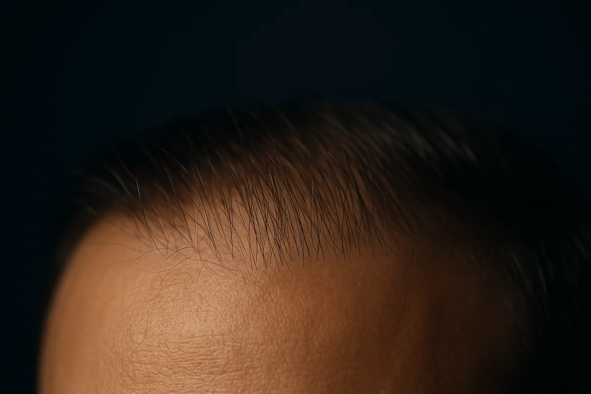 Natural gradual density at frontal hairline