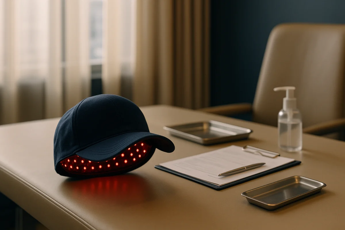 Light therapy cap for scalp support