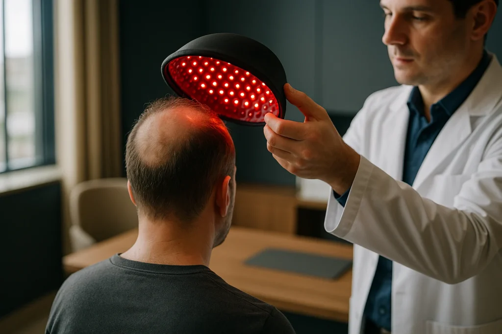 Low-Level Laser Therapy Before Hair Transplant Surgery