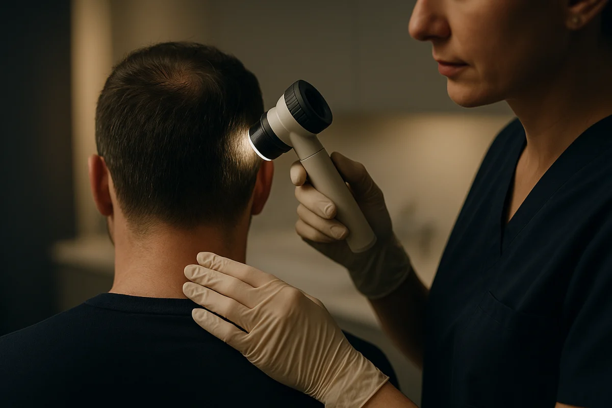 Trichoscopy assessment of scalp hair density