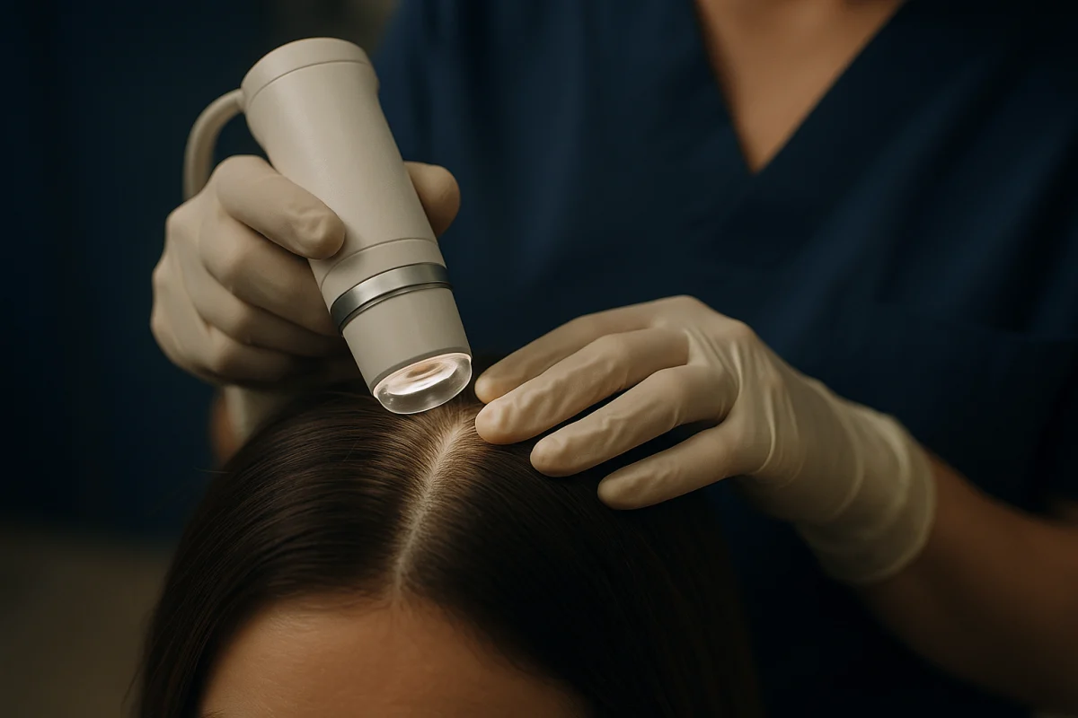 Trichoscopy assessment of scalp hair density