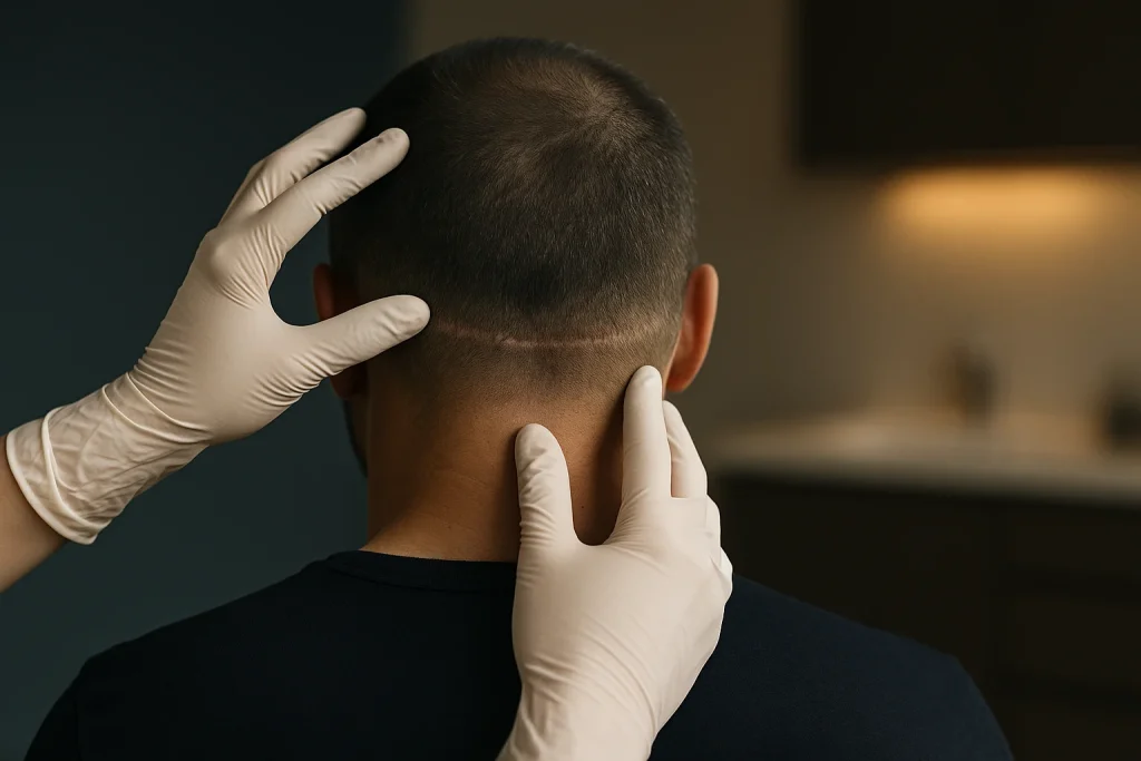 Scalp Micropigmentation for Men With Transplant Scars