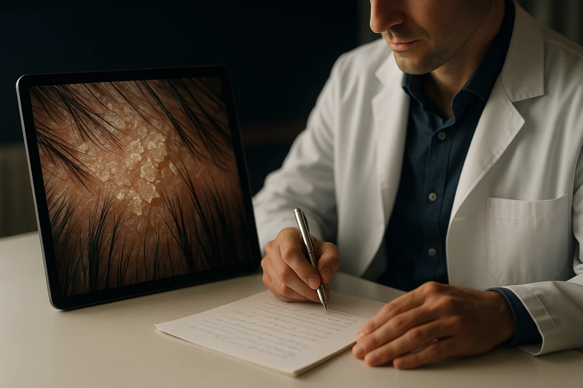 Reviewing possible fungal scalp symptoms